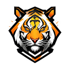 Tiger gaming logo png, logo gaming for esport, tiger logo gamers, orange Tiger gaming logo