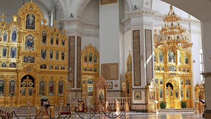 Church of Saints Peter and Fevronia. Church of Donbass. Donetsk March 29, 2024.