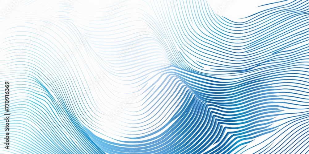Poster abstract linear lines form pattern for a background design, using a blue and white color scheme the 