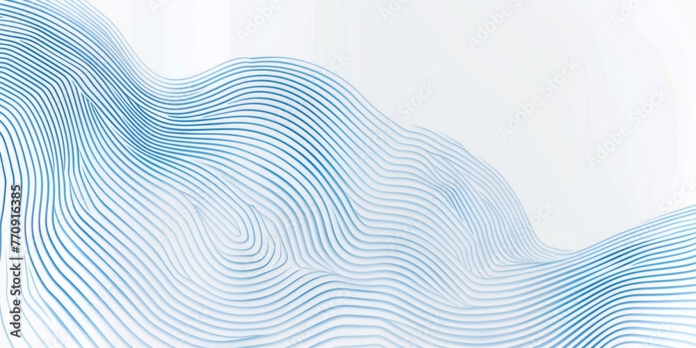 Poster abstract linear lines form pattern for a background design, using a blue and white color scheme the 