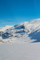 Snow covered mountains