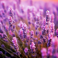 Obraz premium Beautiful colorful Lavender flowers