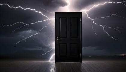 A-black-door-set-against-a-backdrop-of-lightning-strikes-- (2)