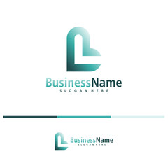 Letter L logo design vector. Creative Initial L logo concepts template