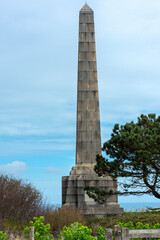 Obraz premium The Dover Patrol Monument at St Margarets Bay in Kent, England. The monument commemorate the Royal Navy's Dover Patrol of the First World War