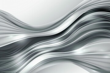 Grey Tone Modern Lines and Waves Background.