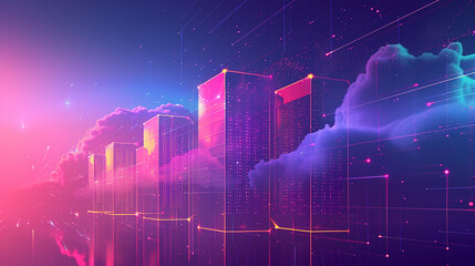 abstract city skyline background