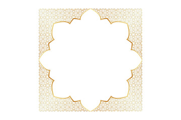 Islamic Border - Frame With Lantern Vector - Four PNG Images	 
