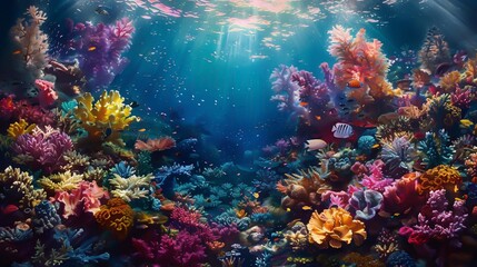 A wonderful underwater landscape
