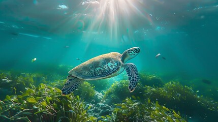 Obraz premium A wonderful underwater landscape