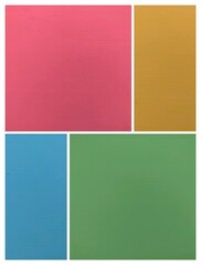collage template of green, pink, yellow, blue colors