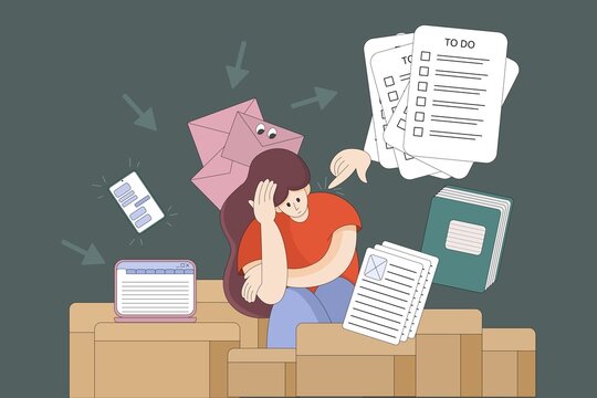 Overwhelmed whit all those things that needs to be done. 