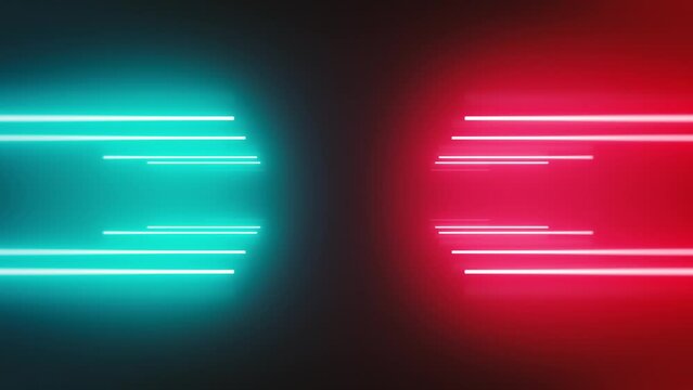 Abstract Digital Neon Retro Background Loop/ Animation of an abstract digital background with neon laser lines seamless looping
