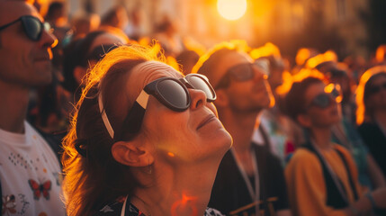people watching the festival at a concert