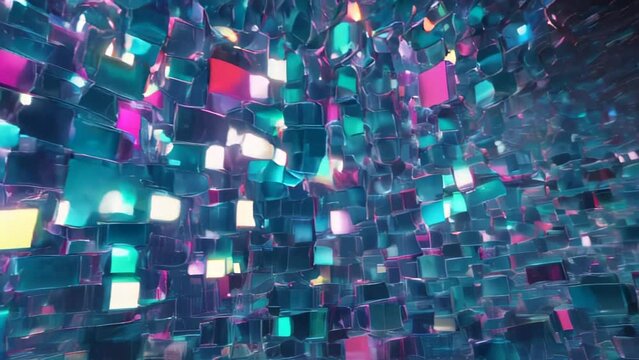 Abstract background with crystal prisms