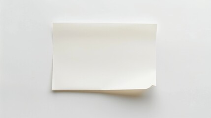 Blank sheet of paper on white background - obrazy, fototapety, plakaty