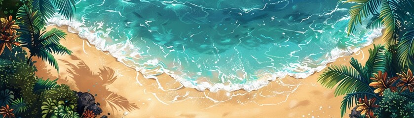 Bring sandy shores to life through towels with a wormseye view design Embody the textures and essence of various terrains for a beachy escape