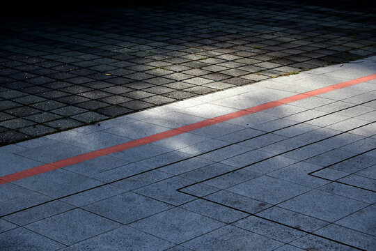 Shadow of light on the street