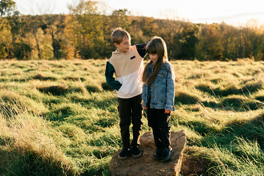 portrait of brother and sister