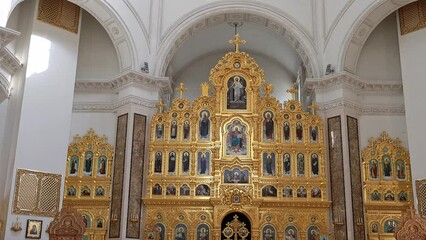 Church of Saints Peter and Fevronia. Church of Donbass. Donetsk March 29, 2024.