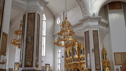 Church of Saints Peter and Fevronia. Church of Donbass. Donetsk March 29, 2024.