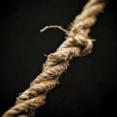Rope frayed and breaking