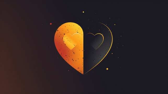 Heart Illustration: Life and Afterlife Concept