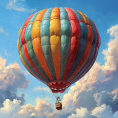 Obraz premium hot air balloon in sky