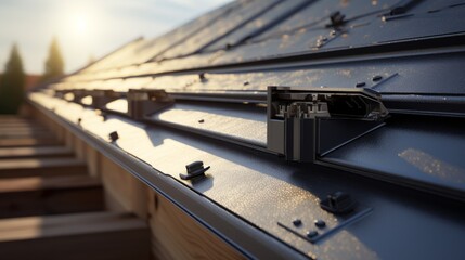 Gloved Precision Roof Construction Unveiled