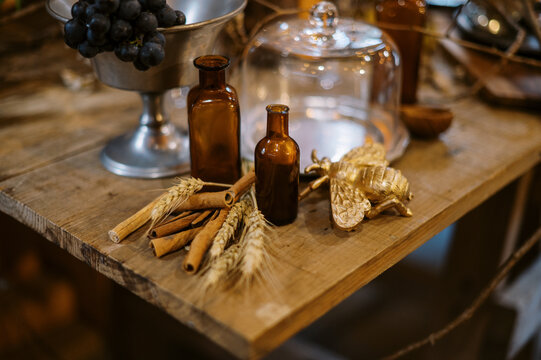 decorated space for dinner party