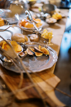decorated space for dinner party