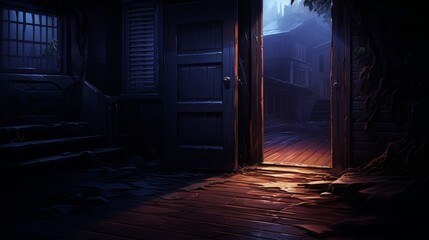 Unlight Pouring Through the Door