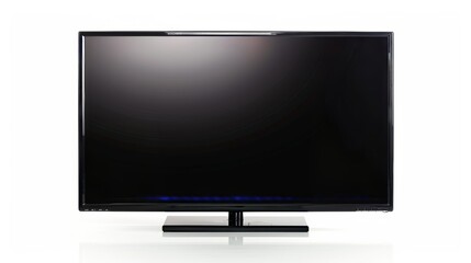 Against a white background, a television
