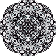 Mandala para colorear lineas de dibujo