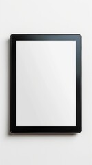 Futuristic Sci-Fi Tablet with Blank Screen and White Background Generative AI