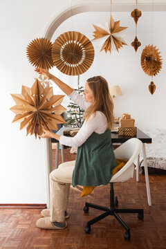 christmas stars , paper decorations 