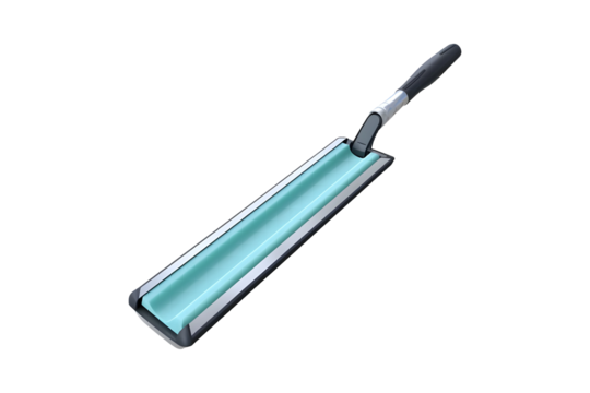 Glass surface cleaning hand-held window squeegee isolated on transparent background, PNG Cutout