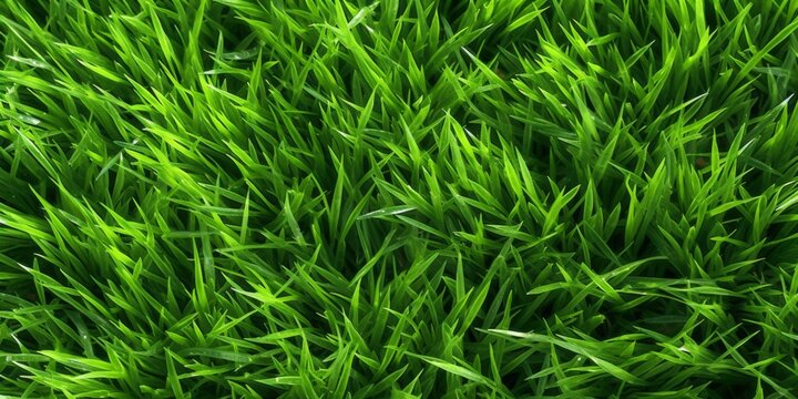 Close-up image of fresh spring green grass. Green grass background, texture, top view