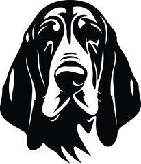 bloodhound portrait - obrazy, fototapety, plakaty