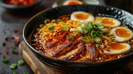 Professional Ramen Graphy: A Bowl of Delectable Noodles Generative AI