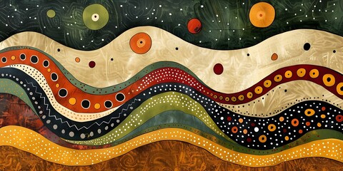 Creation Story: The Rainbow Serpent Shaping Australian Aboriginal Lands, Rivers, and People. Concept Australian Aboriginal, Creation Story, Rainbow Serpent, Indigenous Culture, Landscapes