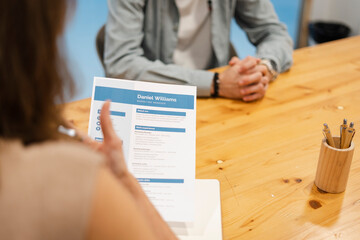 Job Interview in Modern Office