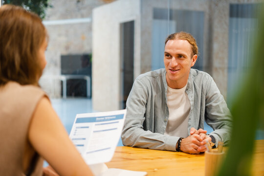 Job Interview in Modern Office