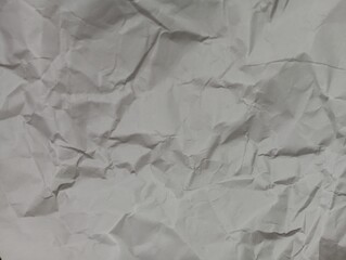 wrinkled crumpled  white paper background
