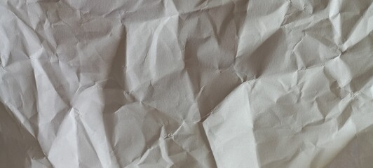 wrinkled crumpled  white paper background
