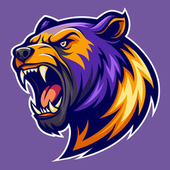 silhouette, teeth, dog, nature, grizzly