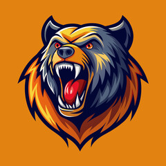 silhouette, teeth, dog, nature, grizzly