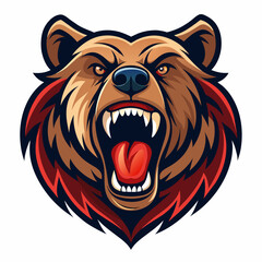 silhouette, teeth, dog, nature, grizzly