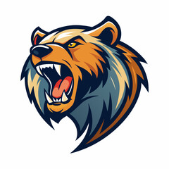 silhouette, teeth, dog, nature, grizzly