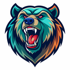 silhouette, teeth, dog, nature, grizzly